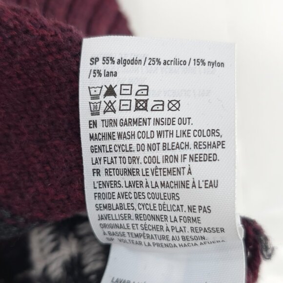 AMERICAN EAGLE Sweater Men's SIZE MEDIUM Aztec Multicolor Knitted Shawl Collar.. - Picture 16 of 16